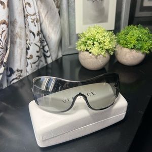 Versace Black Wrap Sunglasses